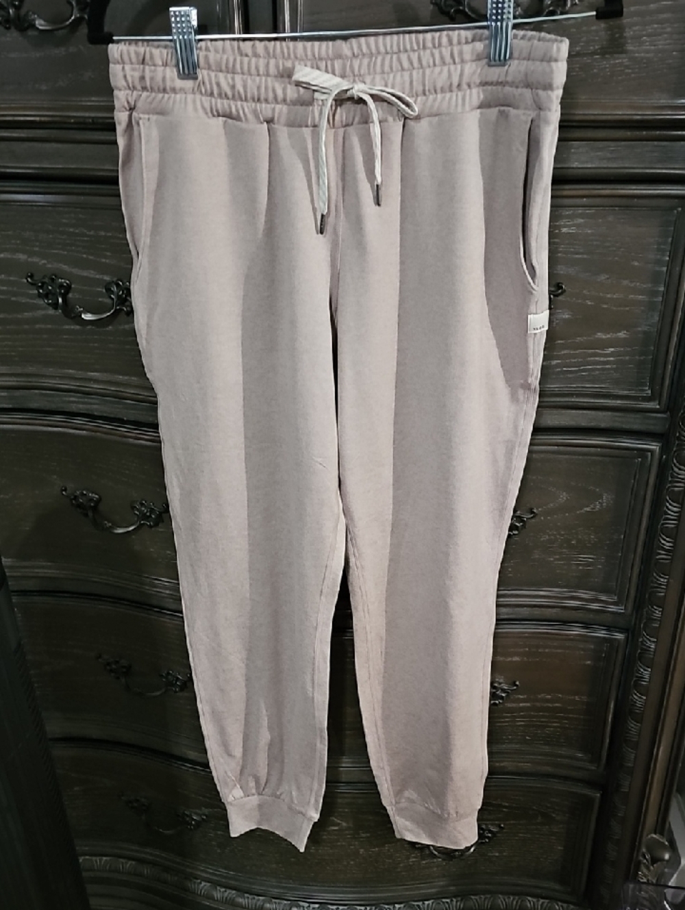 Vuori Beige Track Joggers